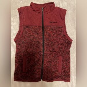 Ben Sherman Maroon Textured Vest